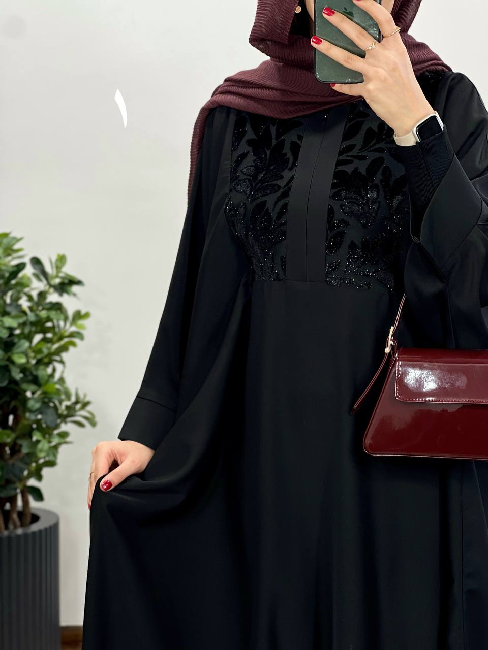 عبای بلند سوزندوزی اسرا