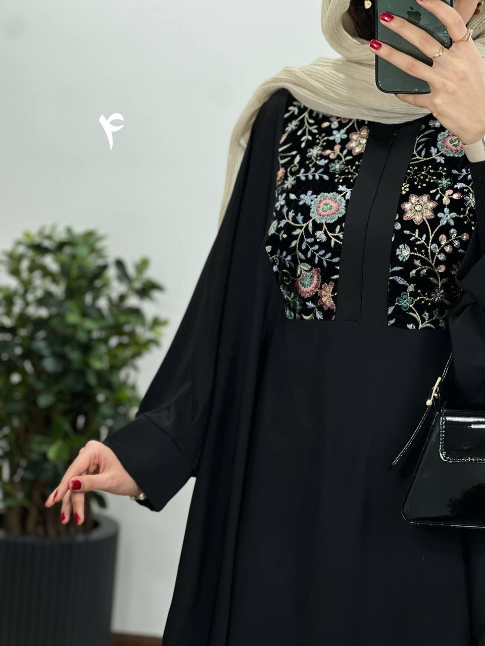 عبای بلند سوزندوزی اسرا