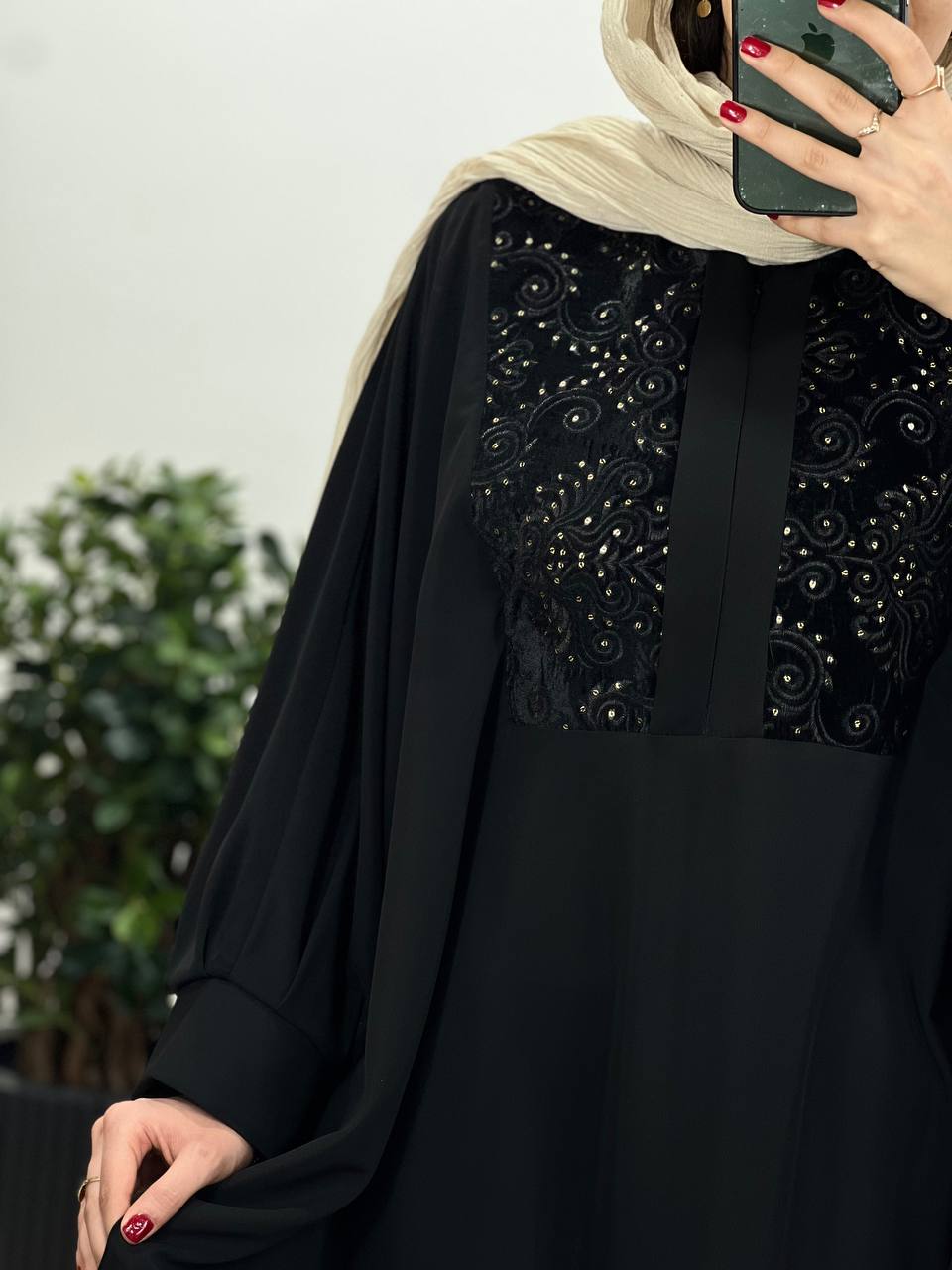 عبای بلند سوزندوزی اسرا