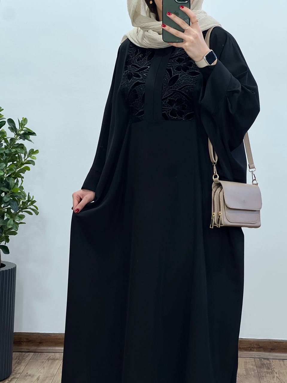 عبای بلند سوزندوزی اسرا