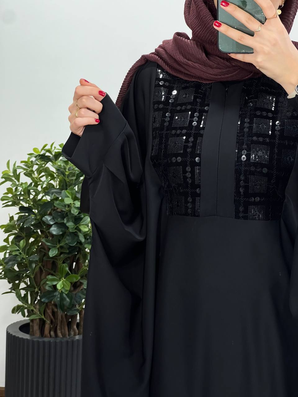 عبای بلند سوزندوزی اسرا