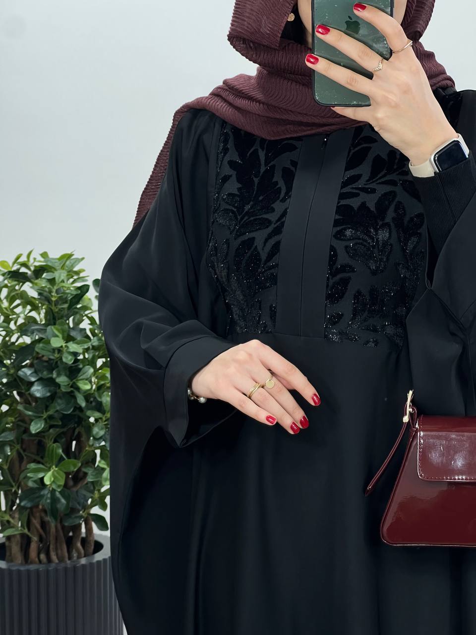 عبای بلند سوزندوزی اسرا