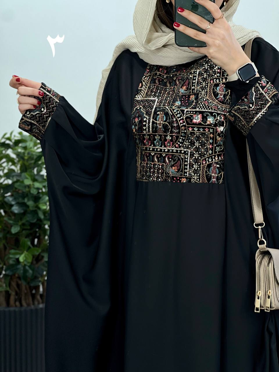 عبای بلند سوزندوزی حدیث 2