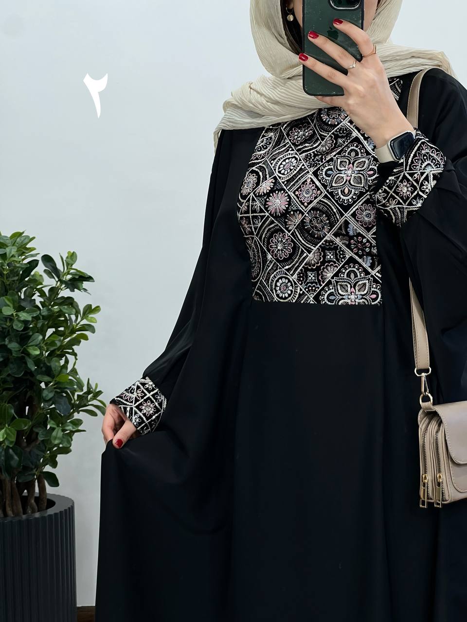 عبای بلند سوزندوزی حدیث 2