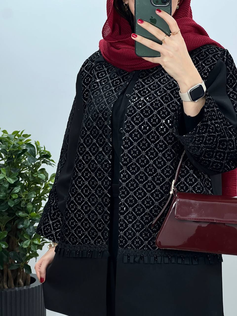 مانتو مجلسی سوزندوزی آیسل