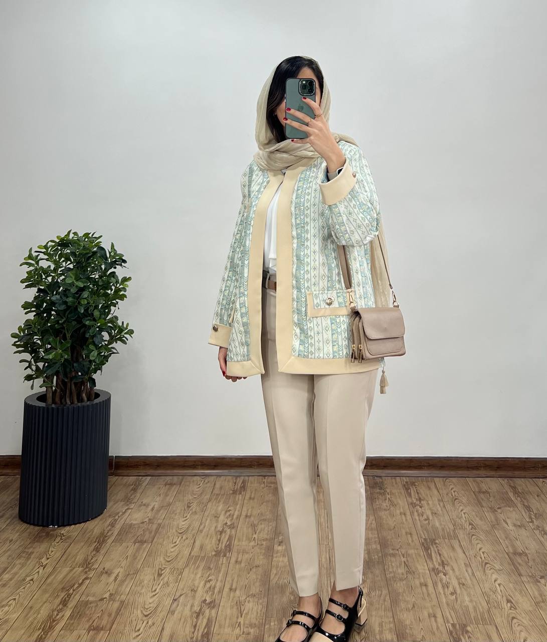 مانتو کتی مجلسی ژاکارد طلوع
