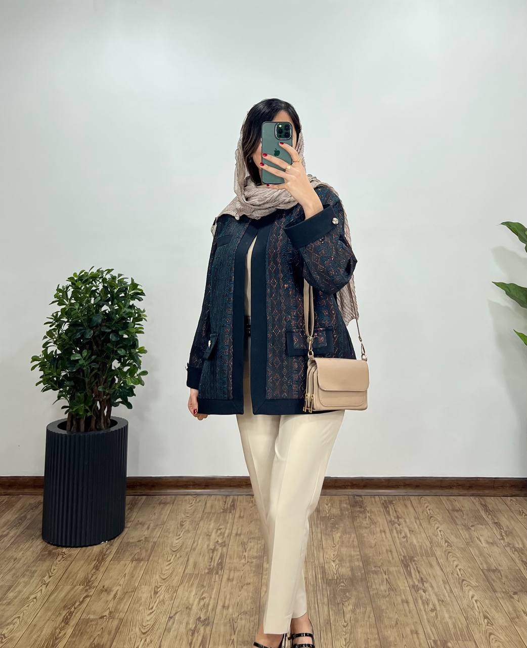 مانتو کتی مجلسی ژاکارد طلوع