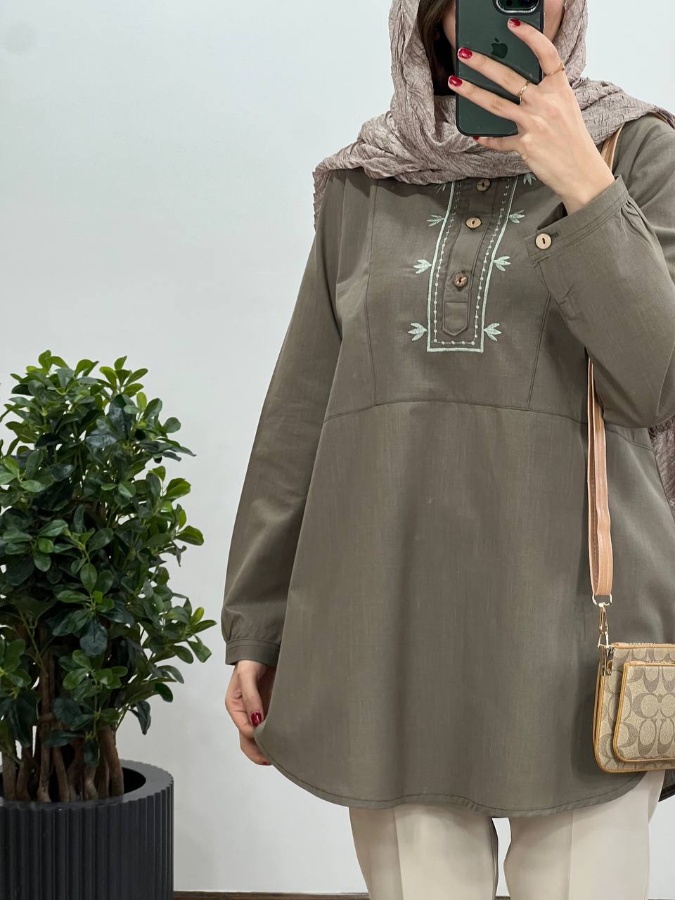 تونیک مانتویی گلدوزی فریناز 1