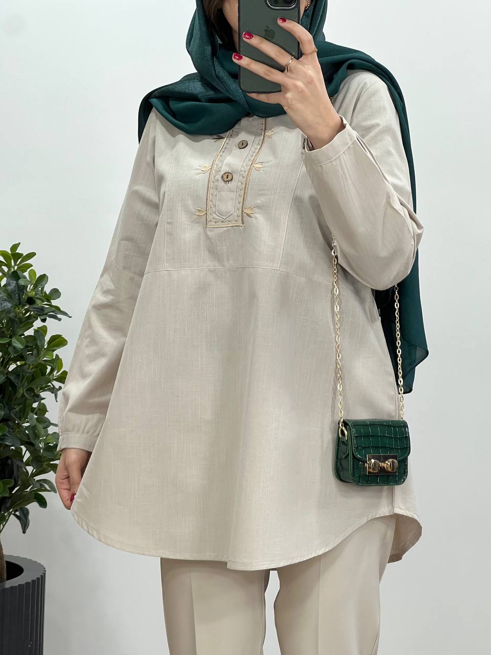 تونیک مانتویی گلدوزی فریناز 1