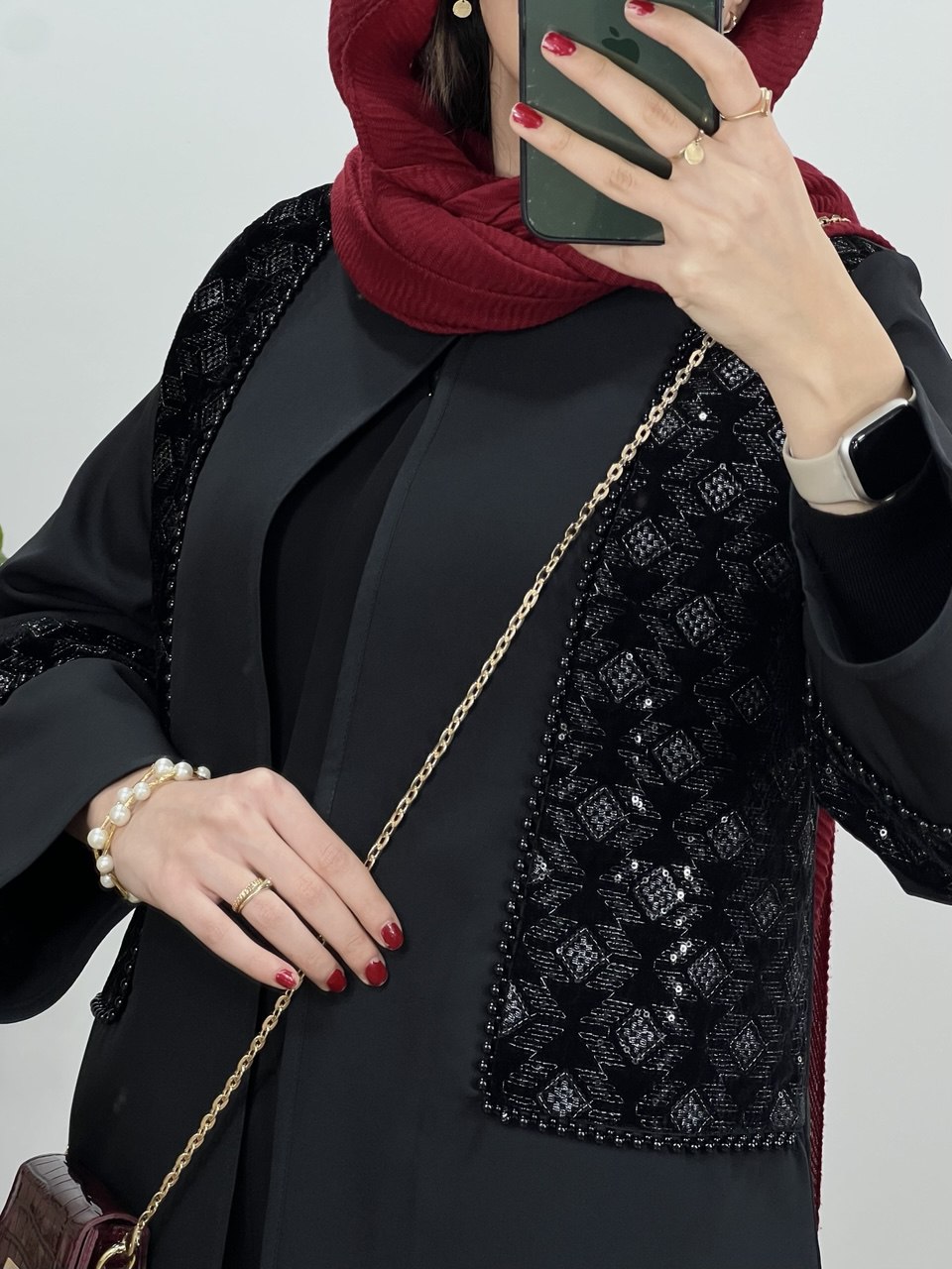 مانتو مجلسی مروارید