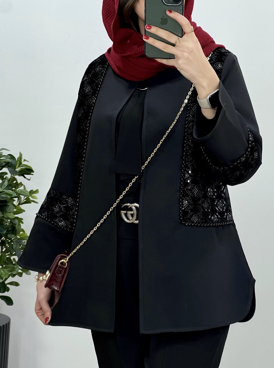 مانتو مجلسی مروارید