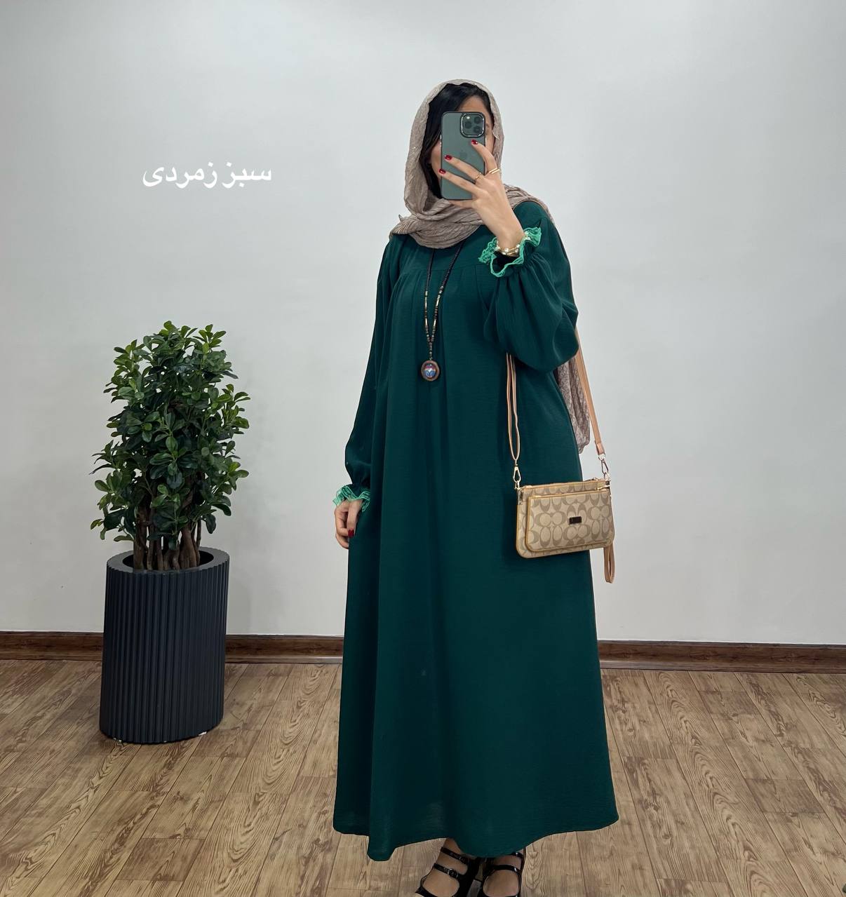 مانتو عبایی بلند رایلی کد 2113