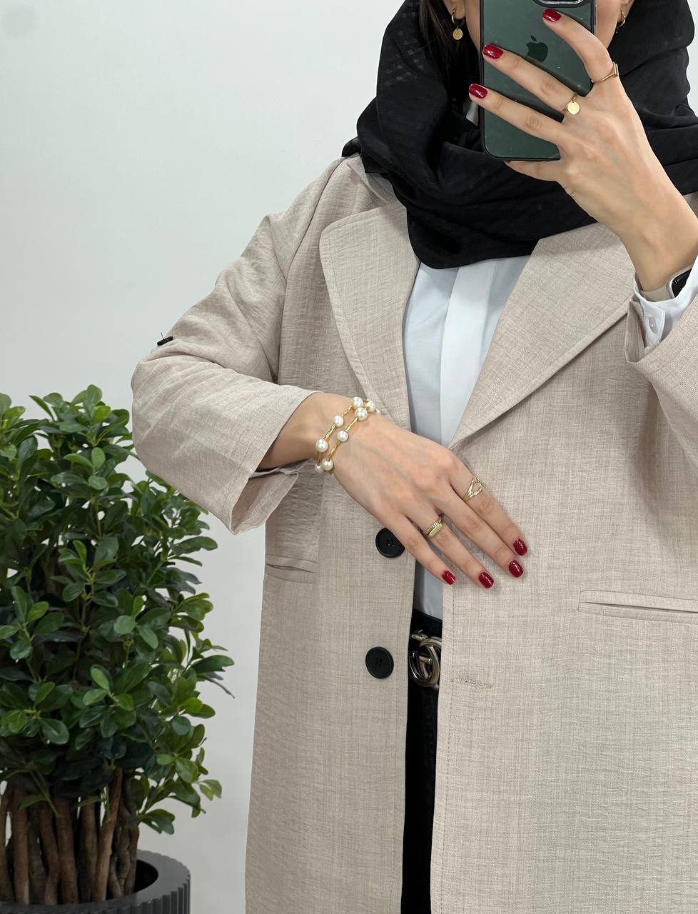 تونیک جلو دکمه سفید 1