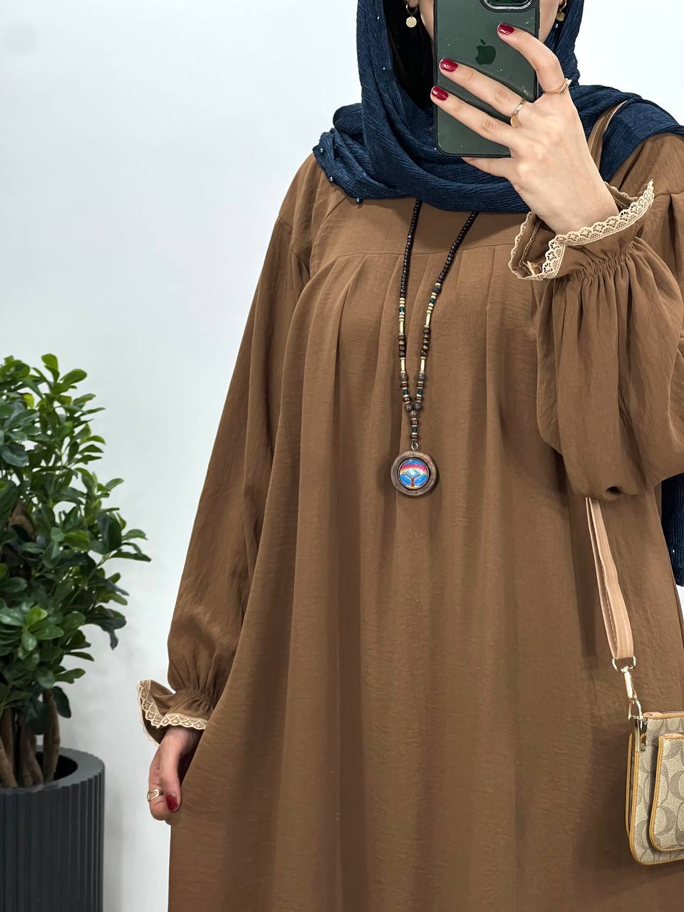 مانتو عبایی بلند رایلی کد 2246