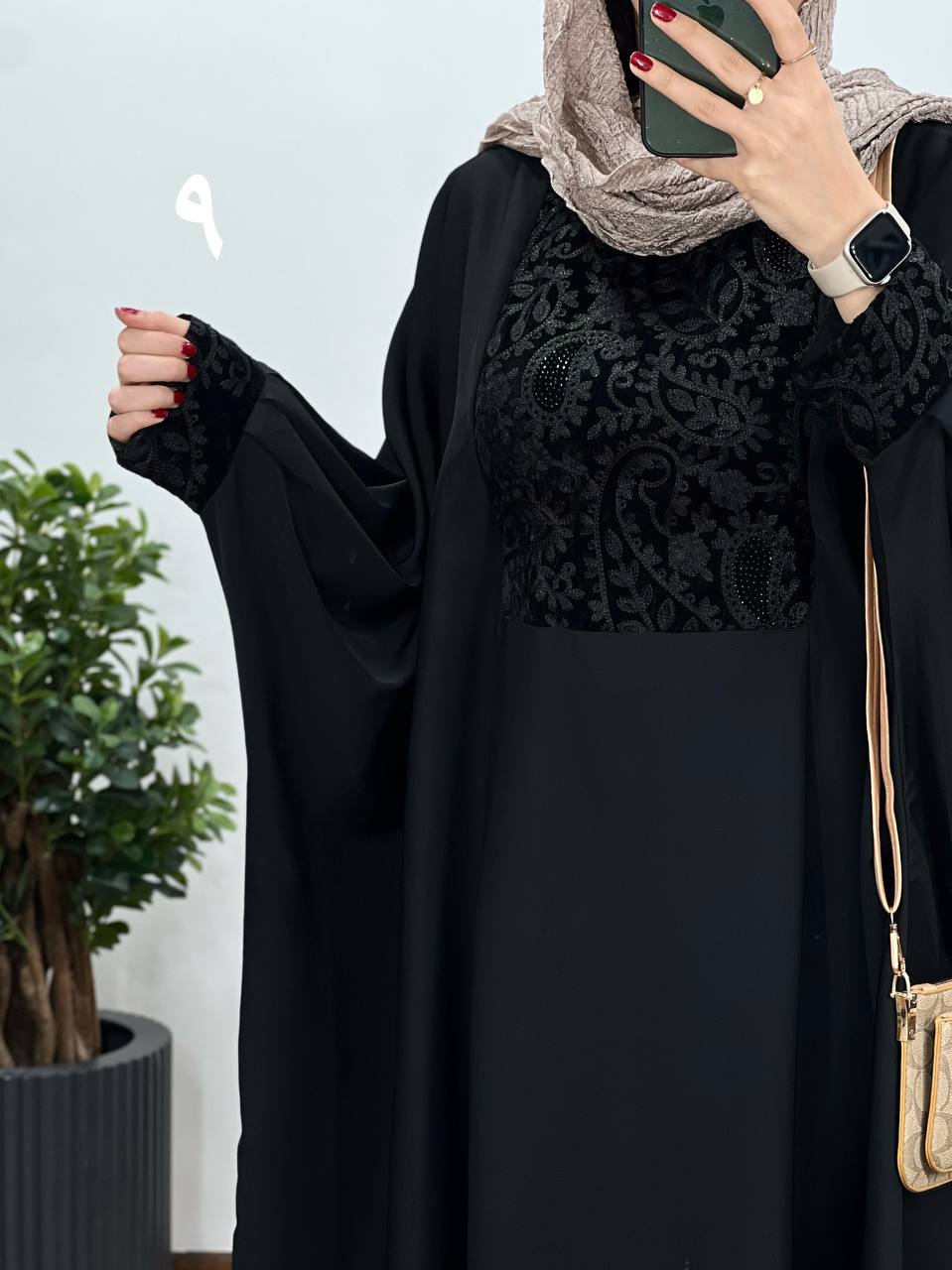 عبای بلند سوزندوزی حدیث 3