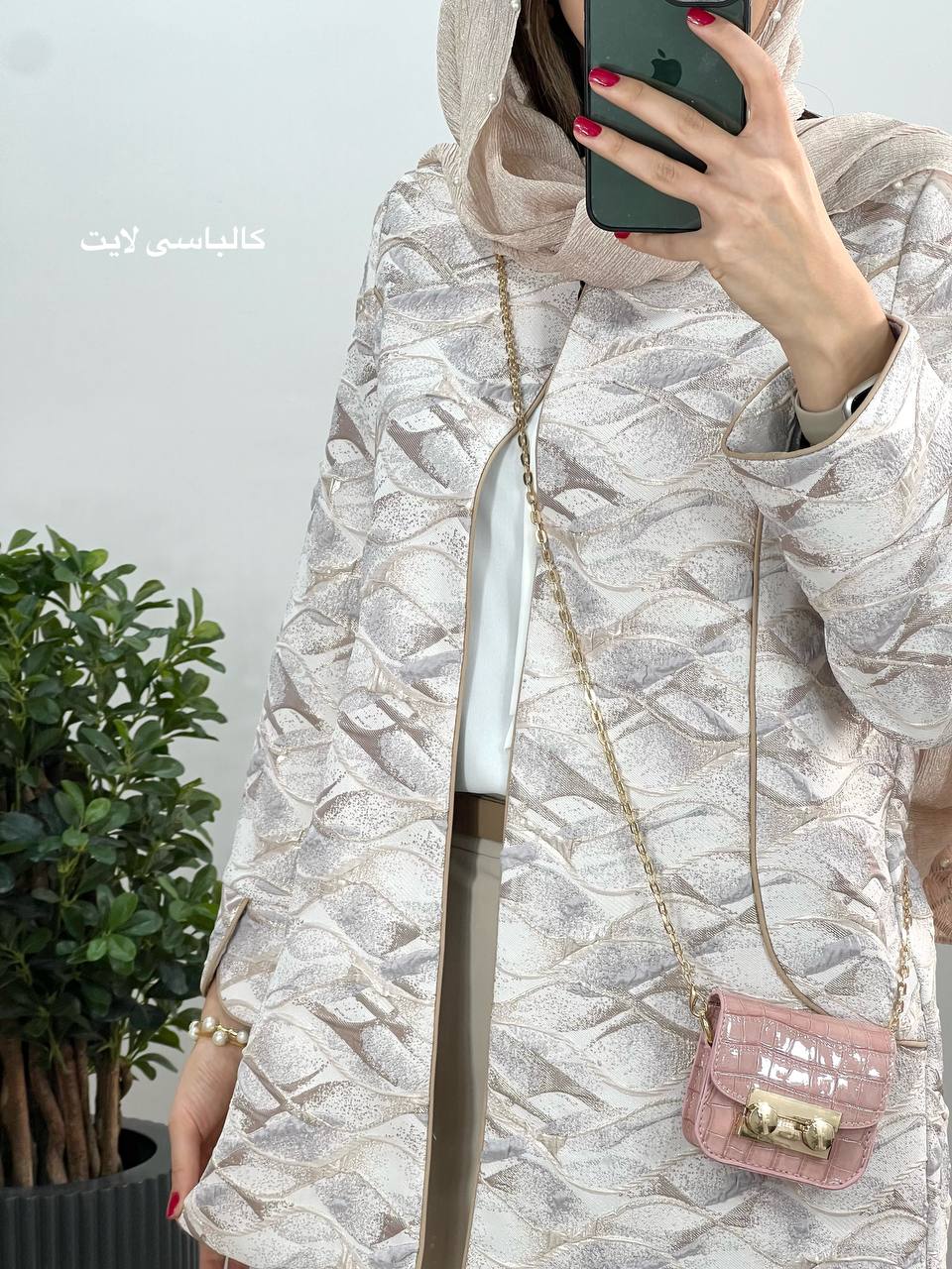 مانتو ژاکارد مغزی دوزی هدی