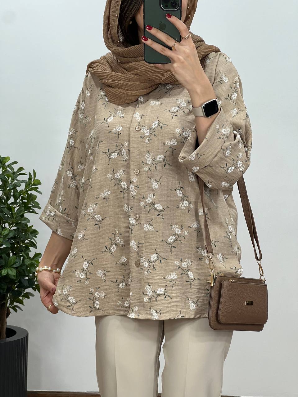 تونیک مانتویی لینن گلسا