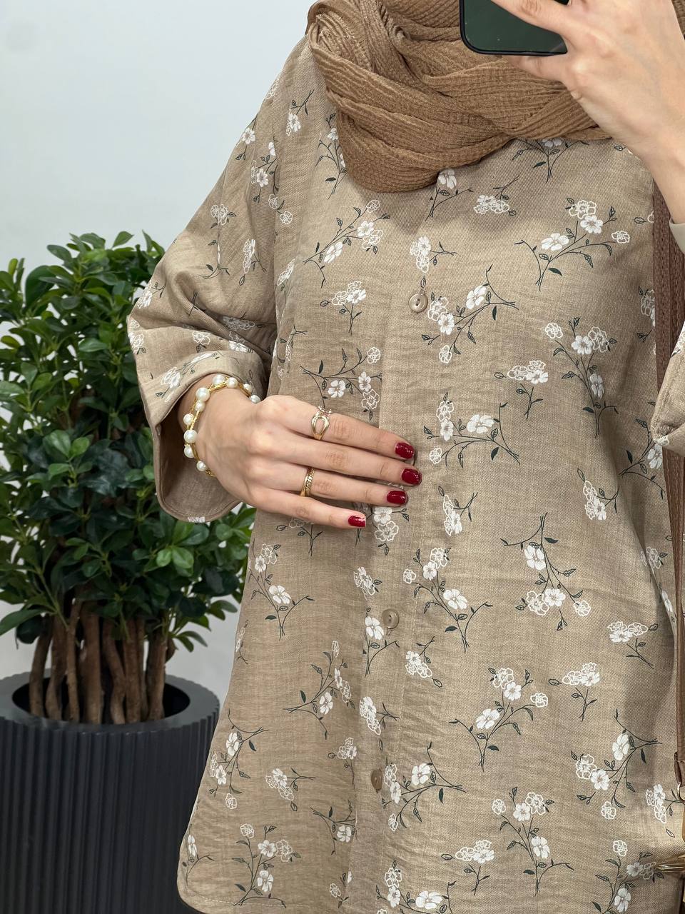 تونیک مانتویی لینن گلسا