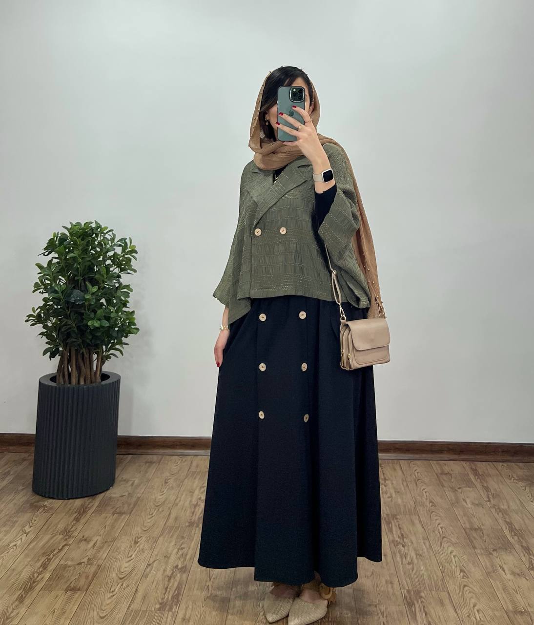 ست کت کوک دوزی و دامن بابونه 1
