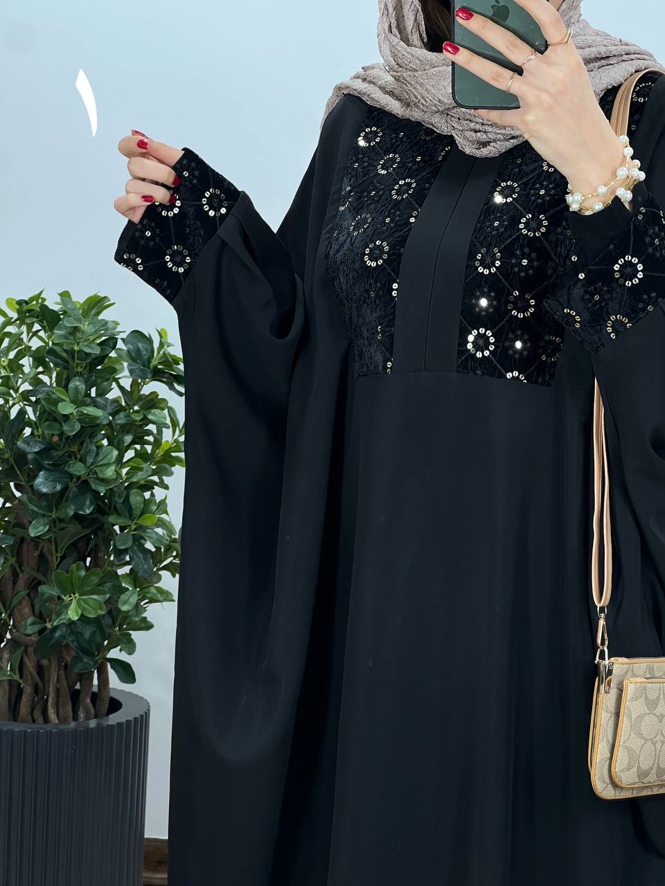 عبای بلند سوزندوزی اسرا 1