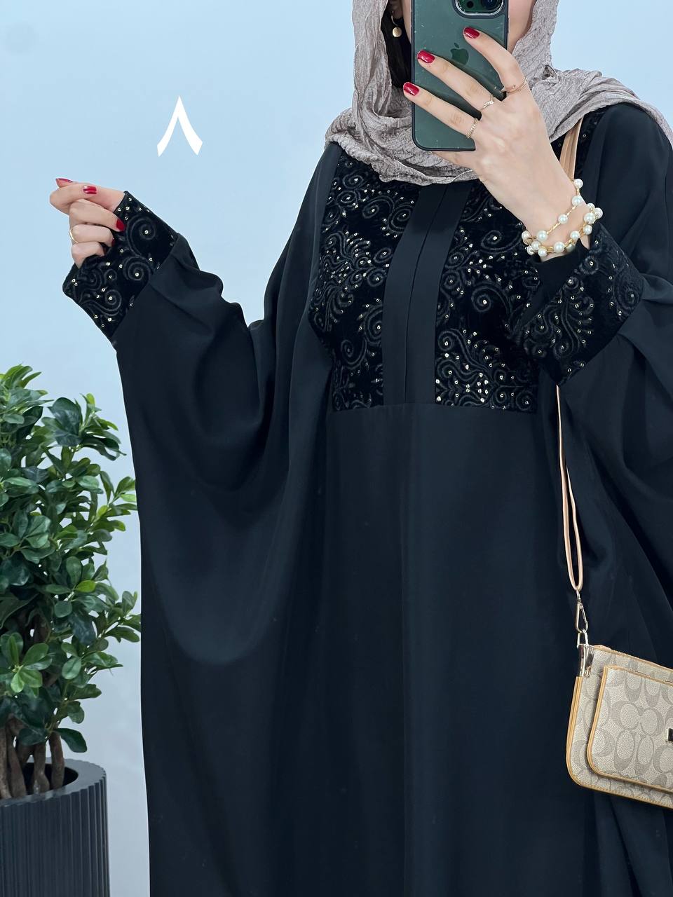 عبای بلند سوزندوزی اسرا 1