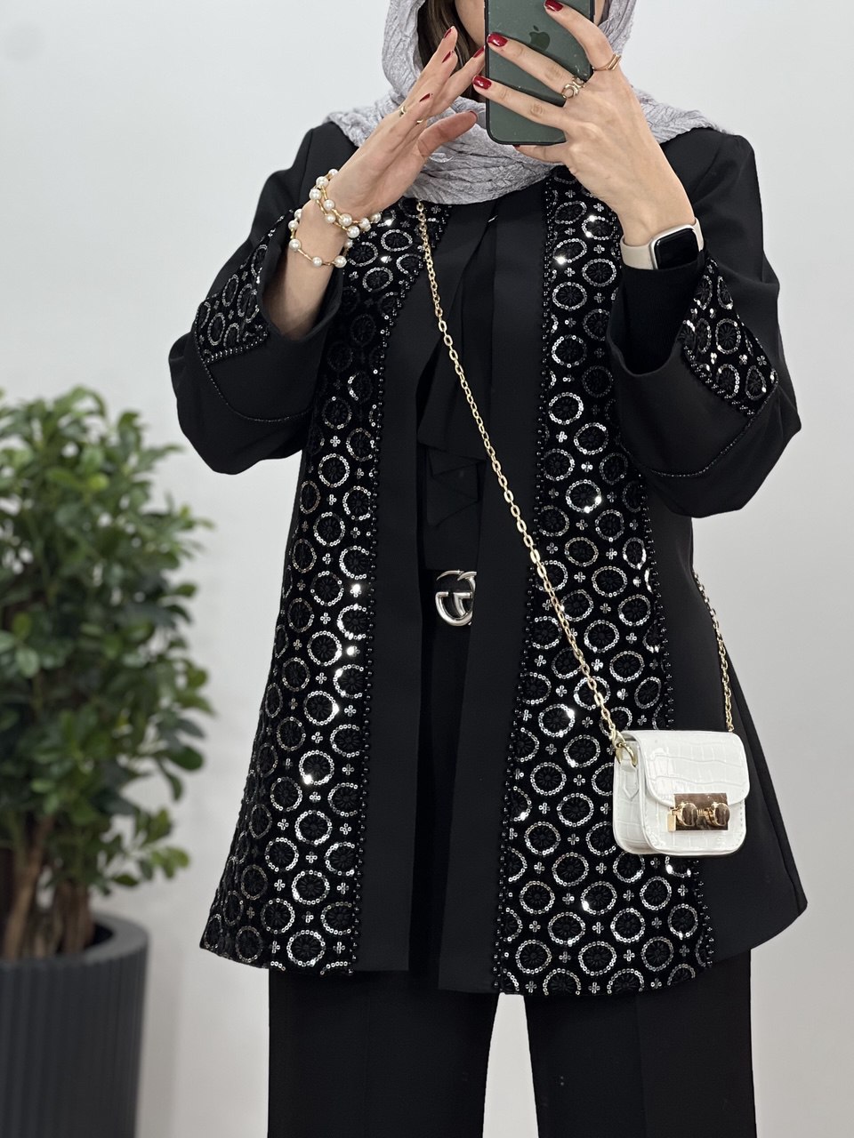 مانتو مجلسی سوزندوزی ژاوه