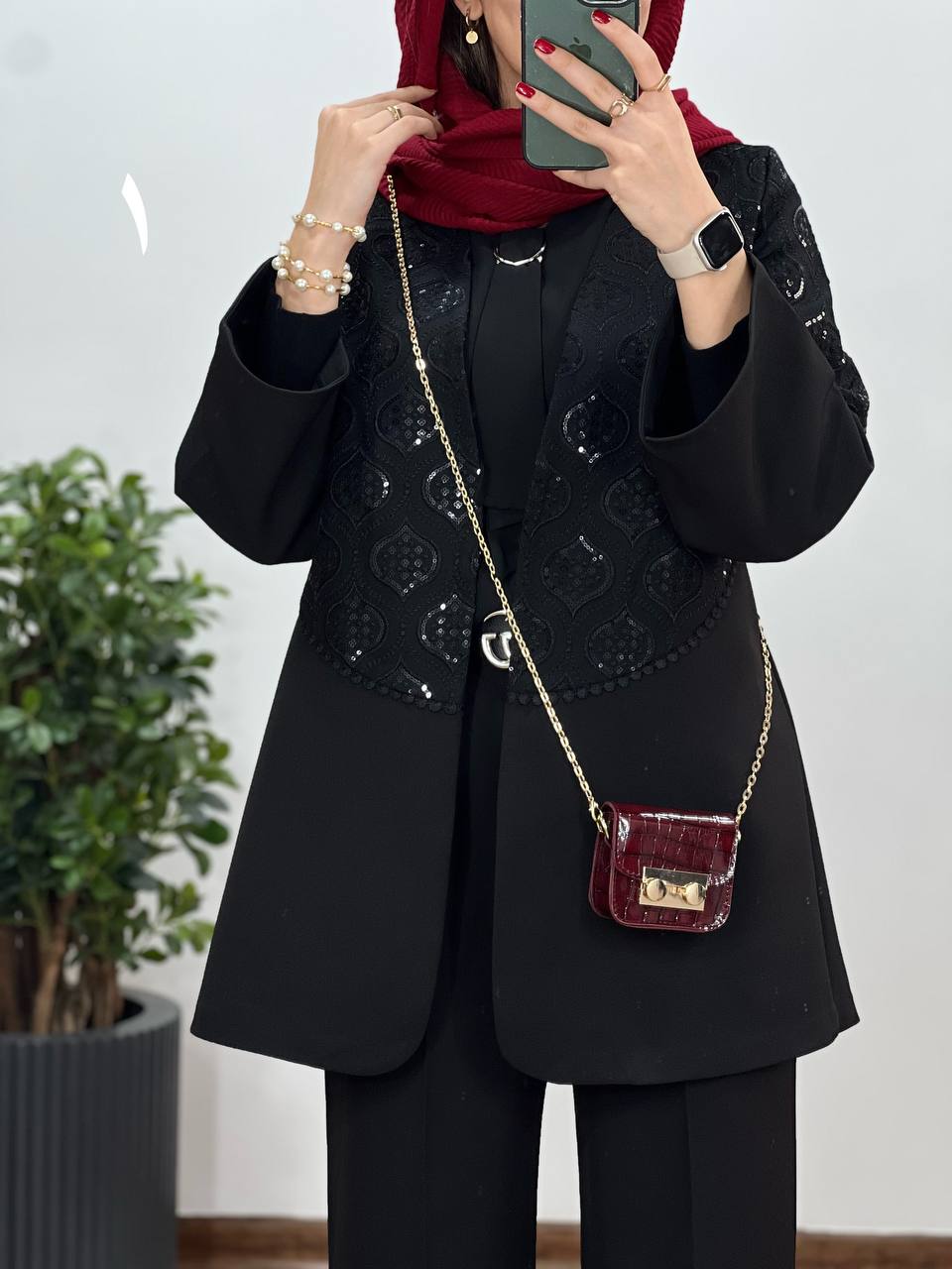 مانتو مجلسی سوزندوزی ستاک