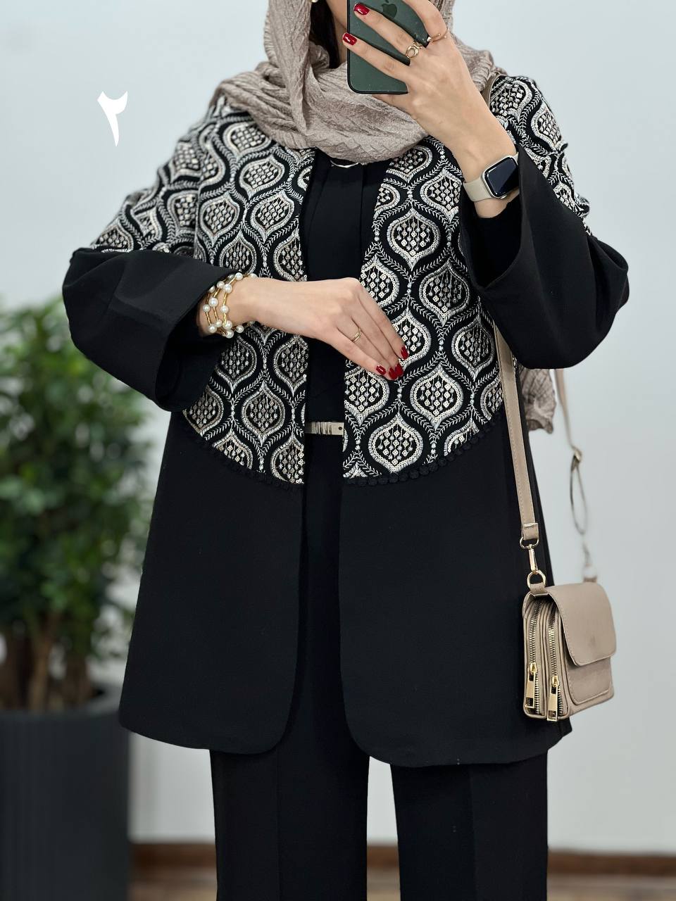 مانتو مجلسی سوزندوزی ستاک