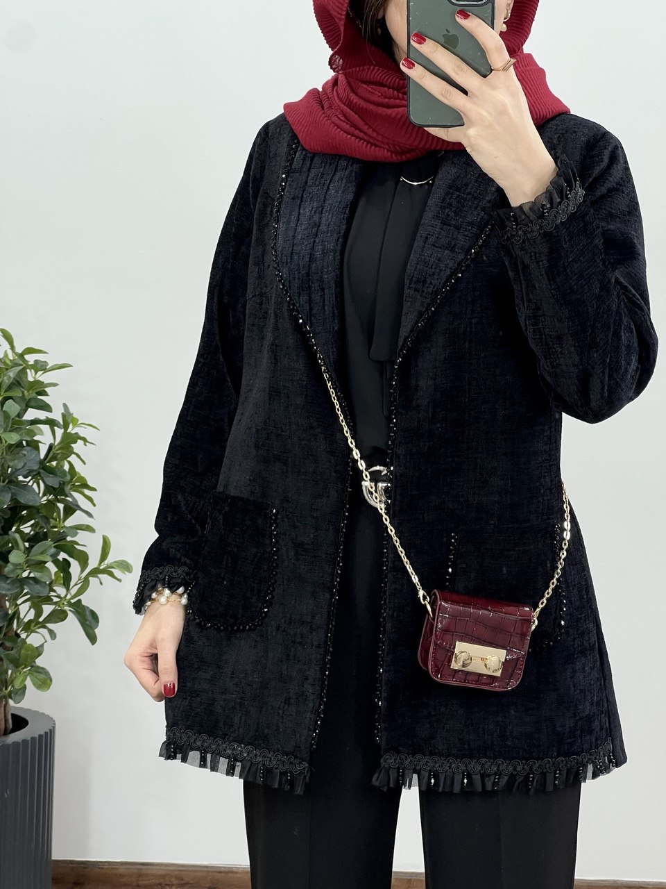 مانتو مجلسی سنگدوزی امینه 1