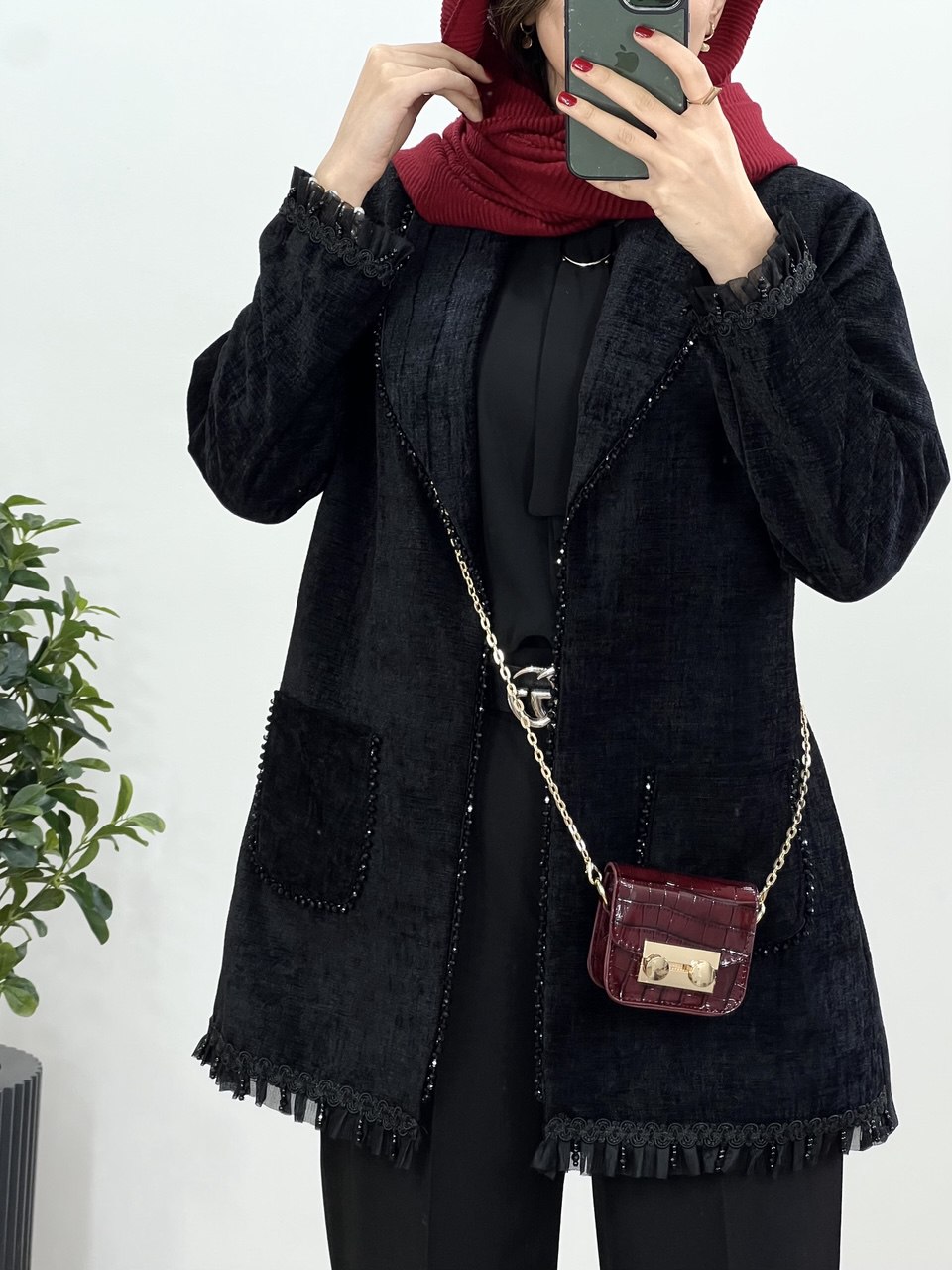 مانتو مجلسی سنگدوزی امینه 1