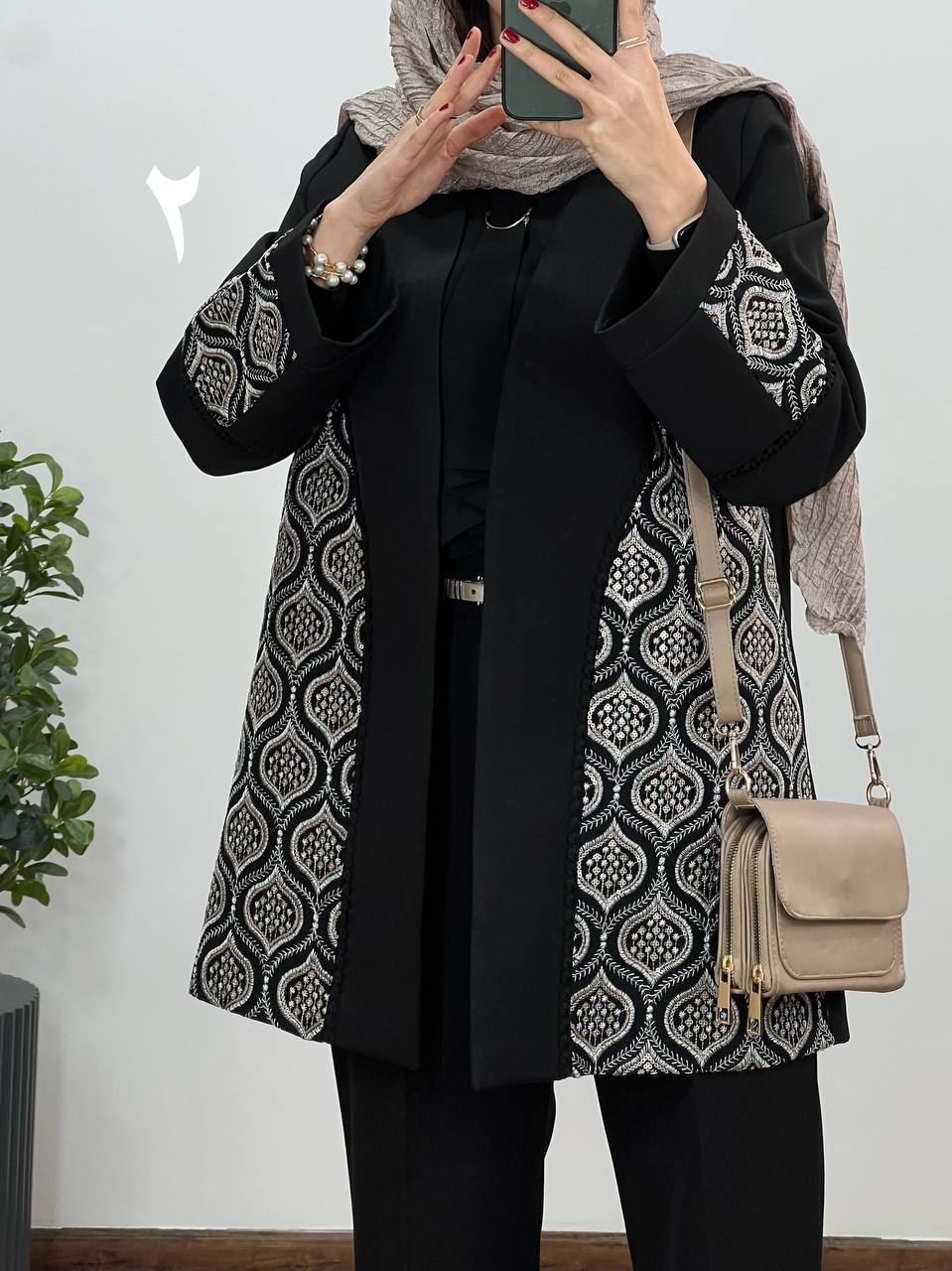 مانتو مجلسی سوزندوزی سلدا