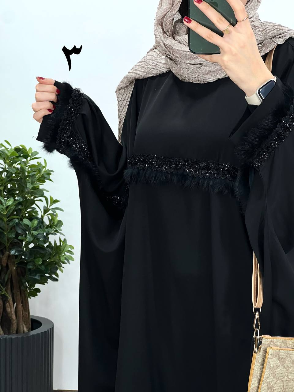 عبای بلند سوزندوزی حدیث 4