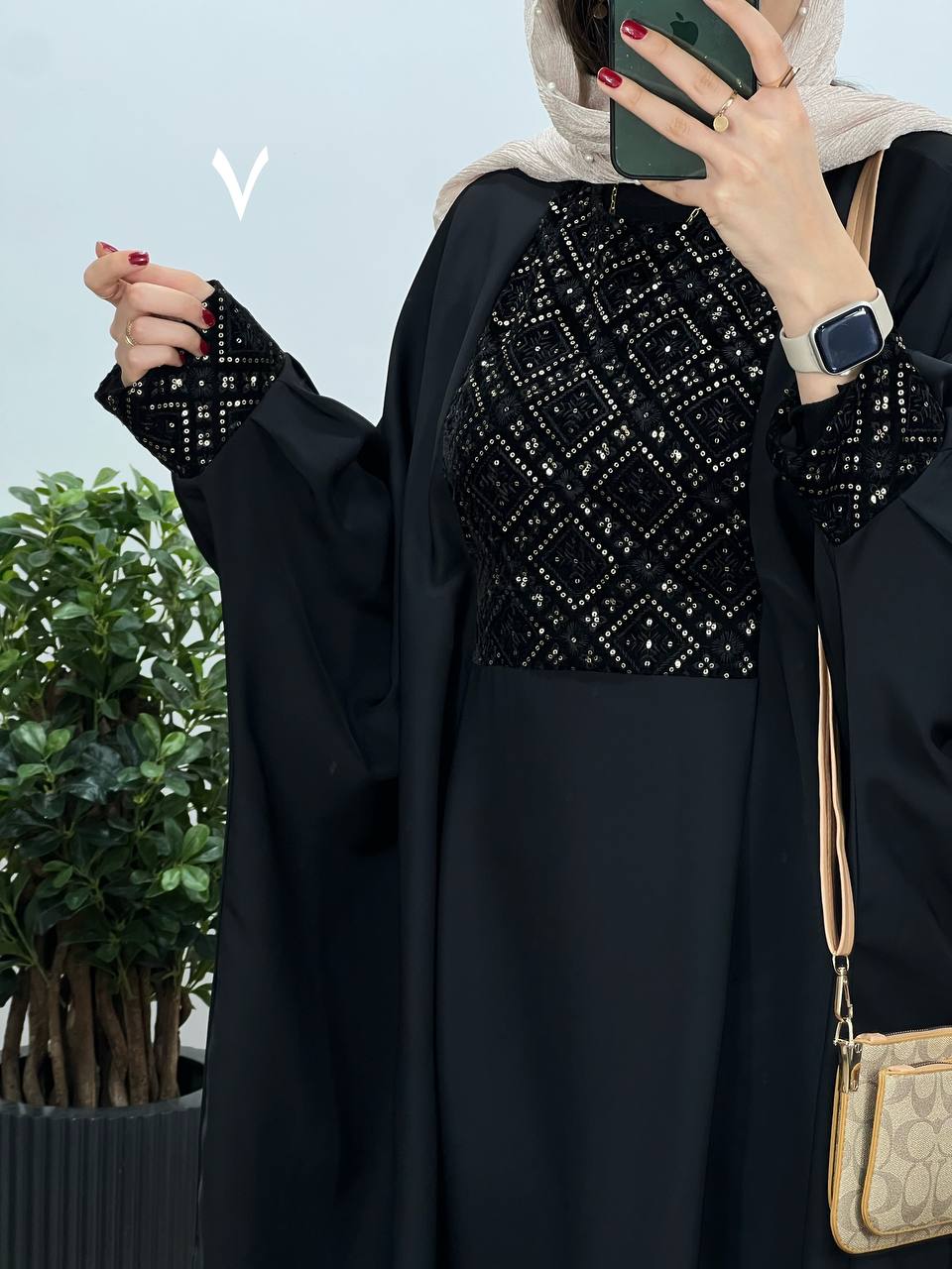 عبای بلند سوزندوزی حدیث 4