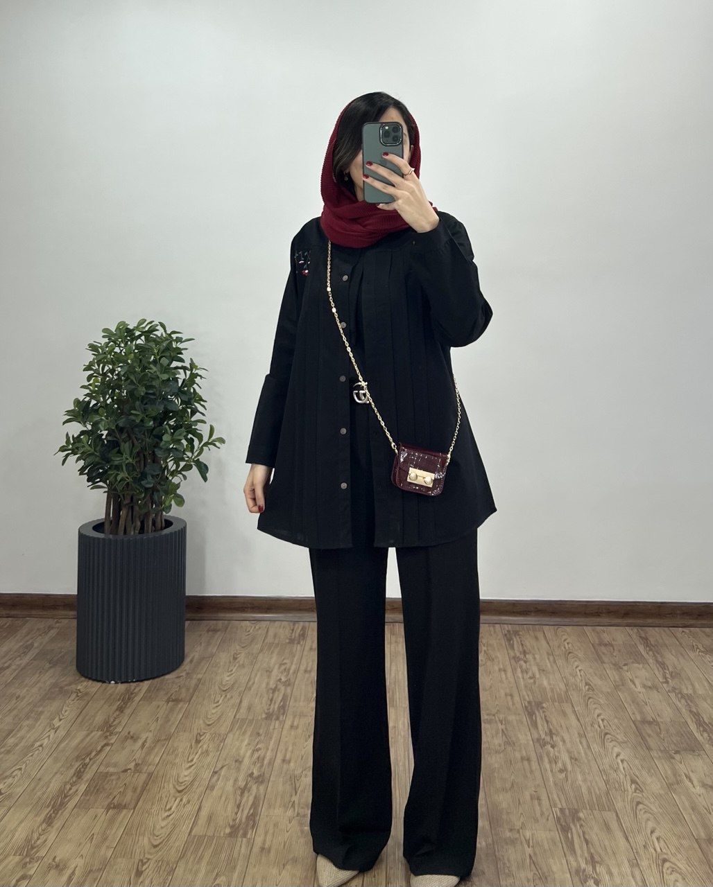 مانتو لینن گلدوزی سارگل