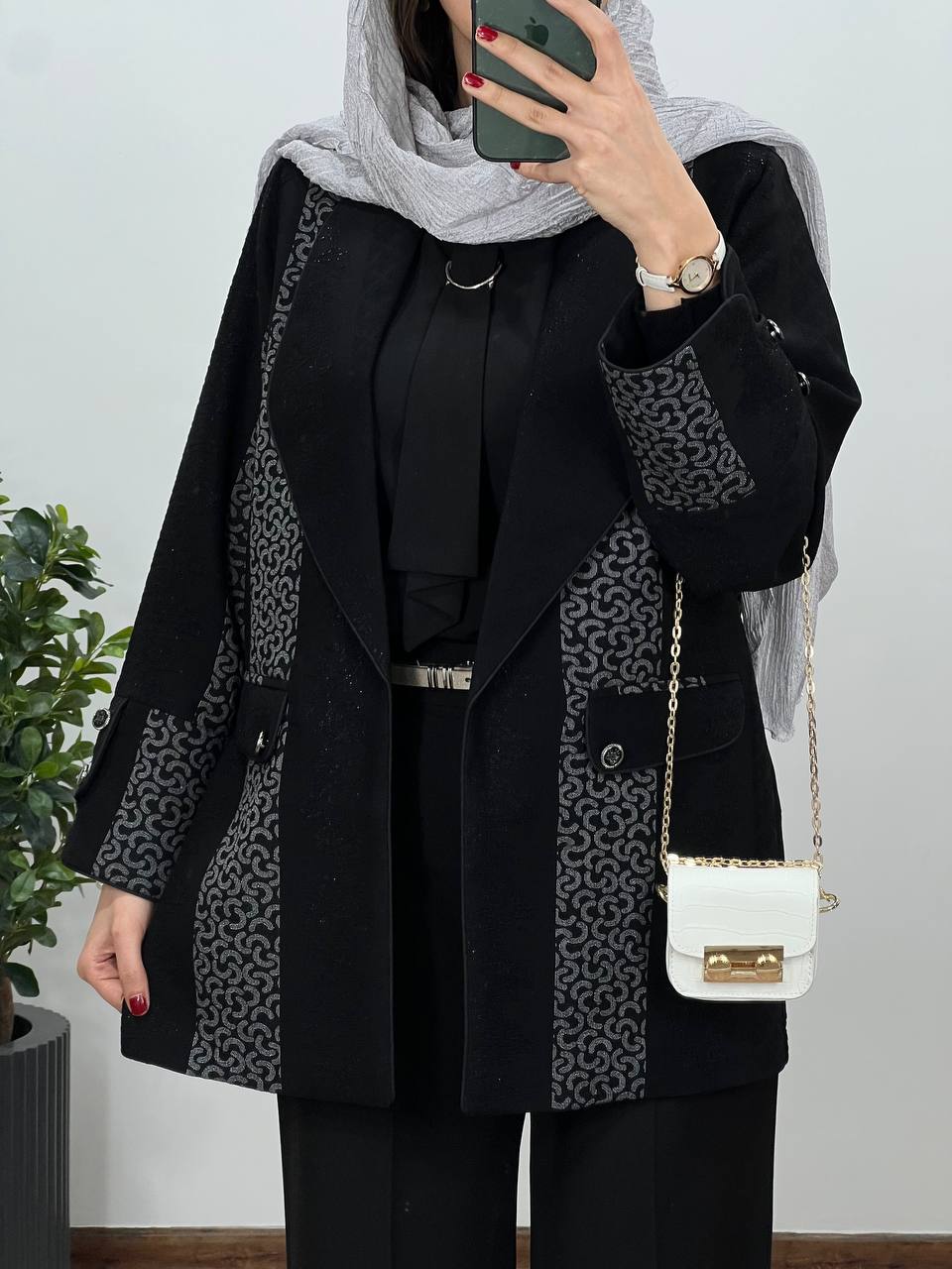 مانتو کتی ژاکارد سماوات