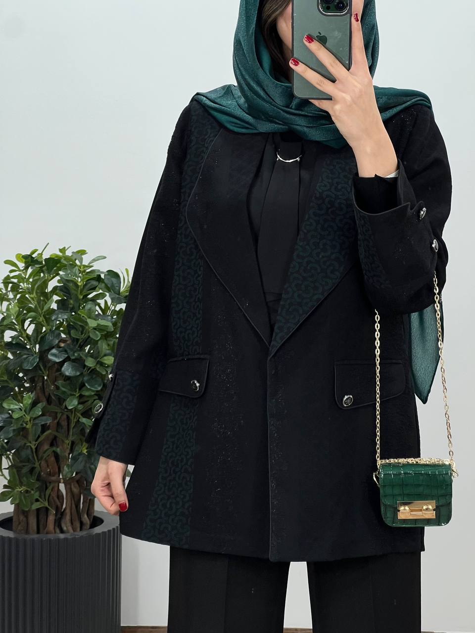 مانتو کتی ژاکارد سماوات