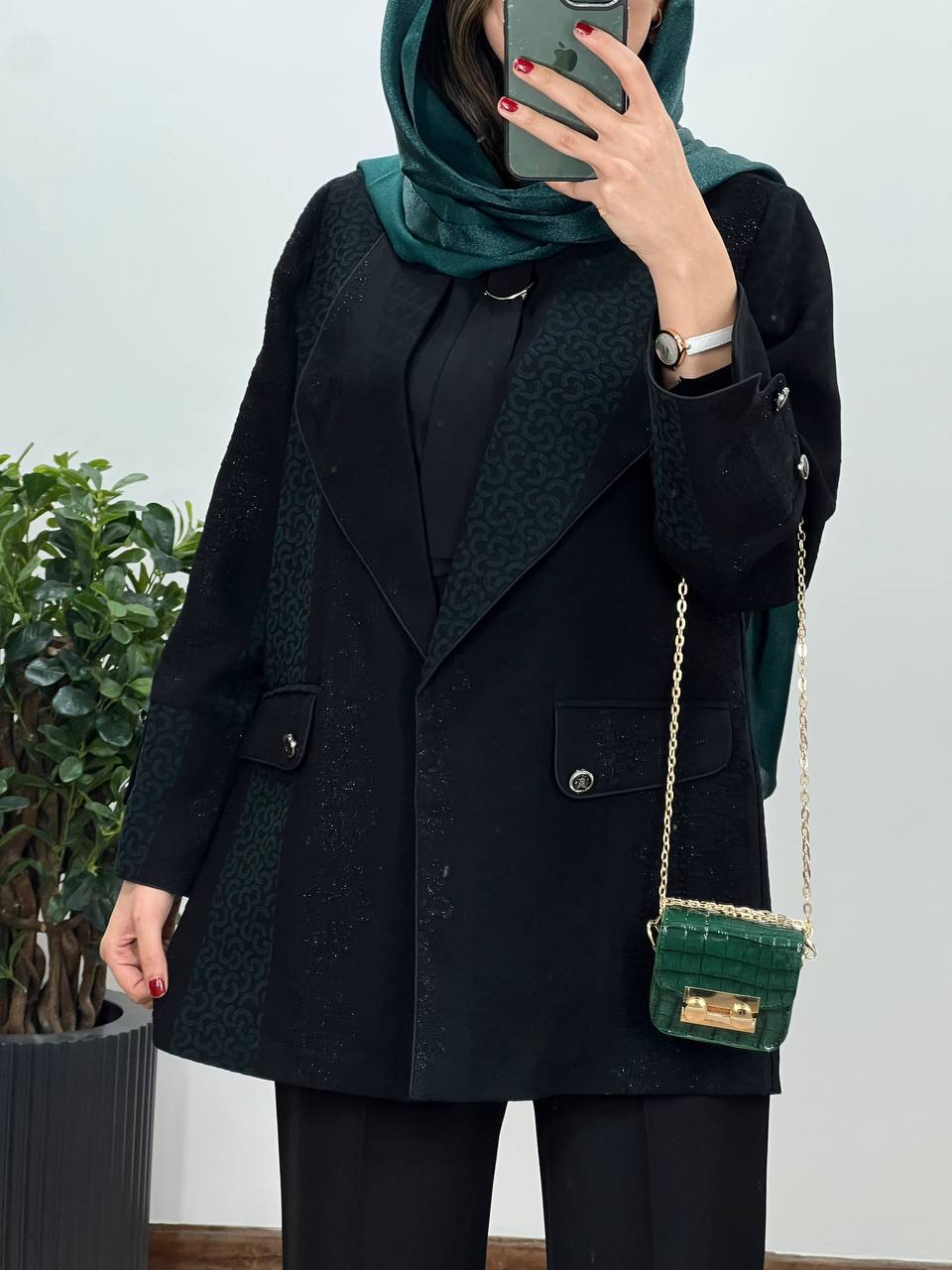 مانتو کتی ژاکارد سماوات