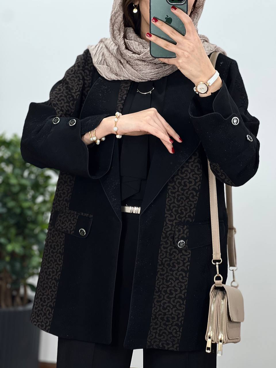 مانتو کتی ژاکارد سماوات