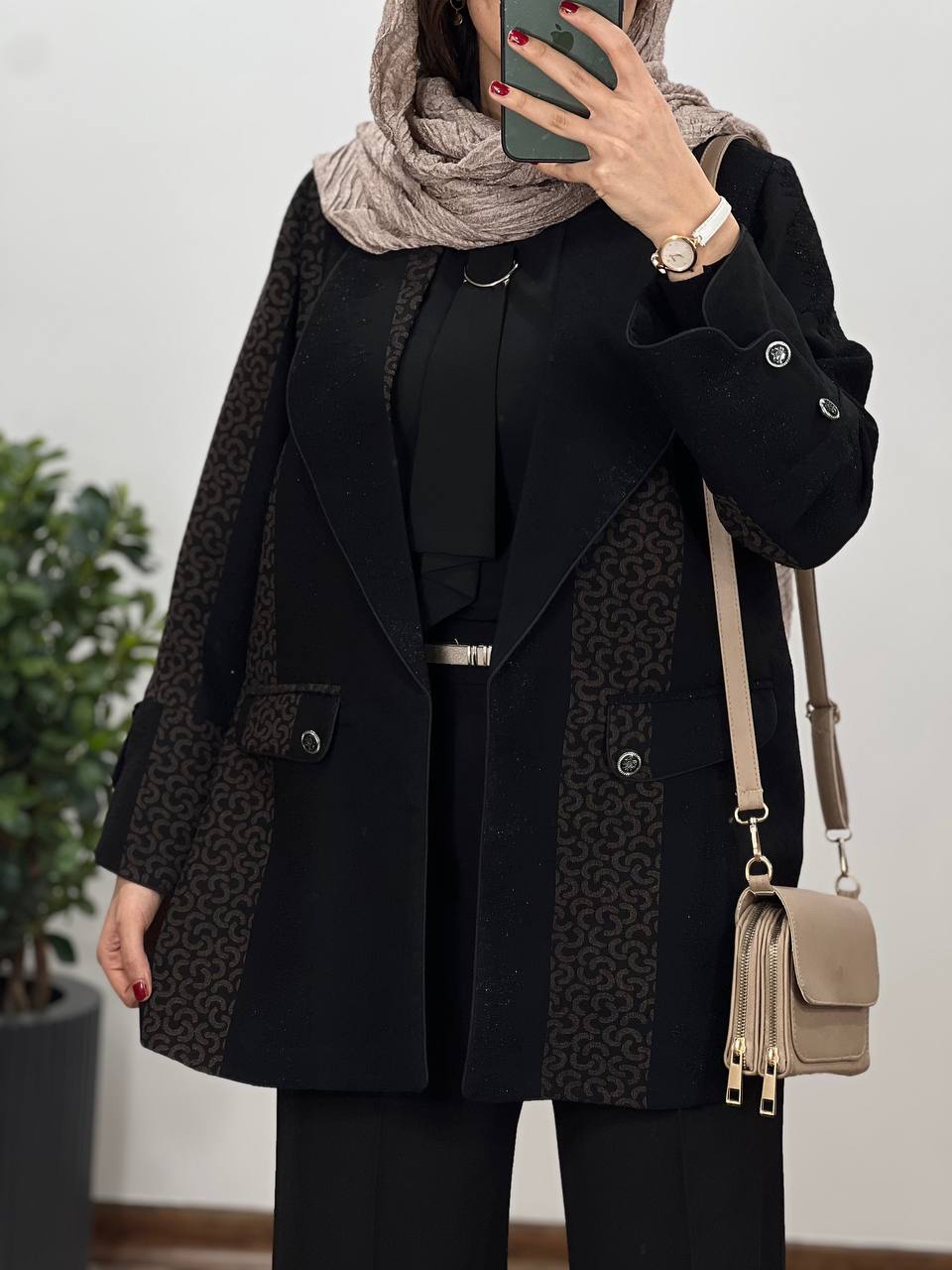 مانتو کتی ژاکارد سماوات