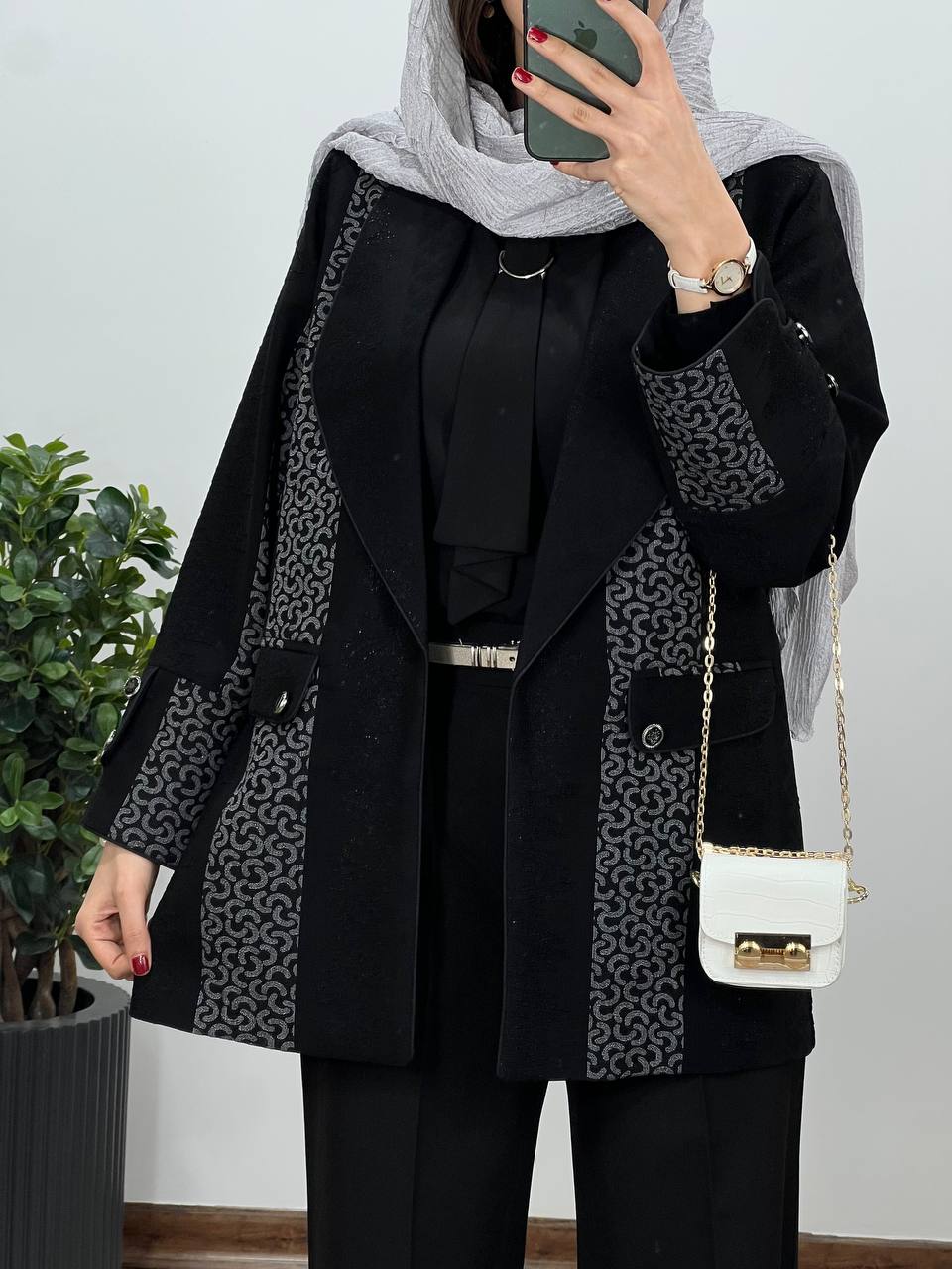 مانتو کتی ژاکارد سماوات