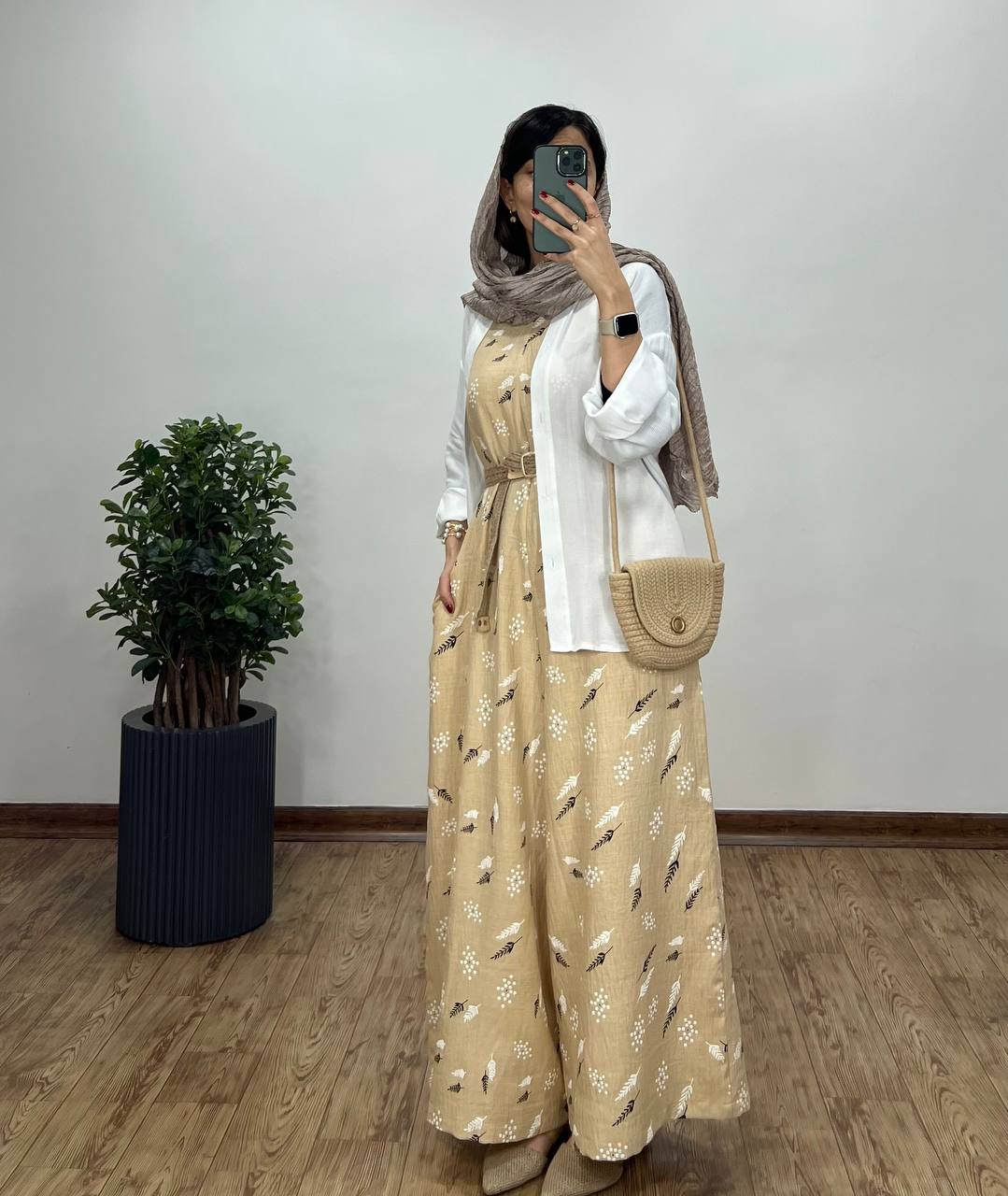 سرهمی شکوفه همراه با کمربند 5(ایراد دار)
