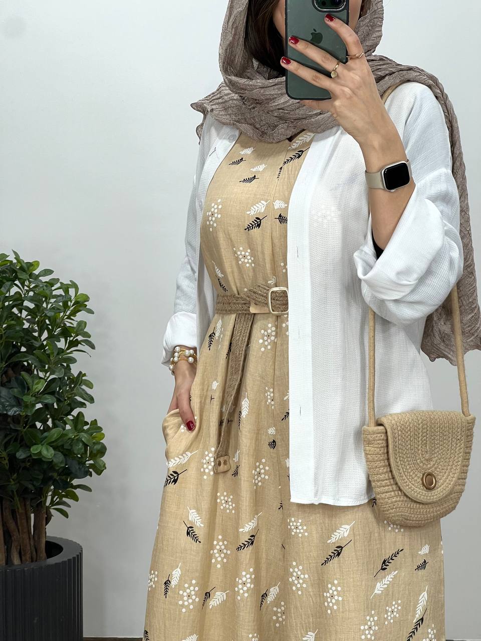 سرهمی شکوفه همراه با کمربند 5(ایراد دار)