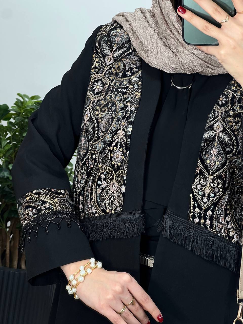 مانتو مجلسی سوزندوزی گلاریس