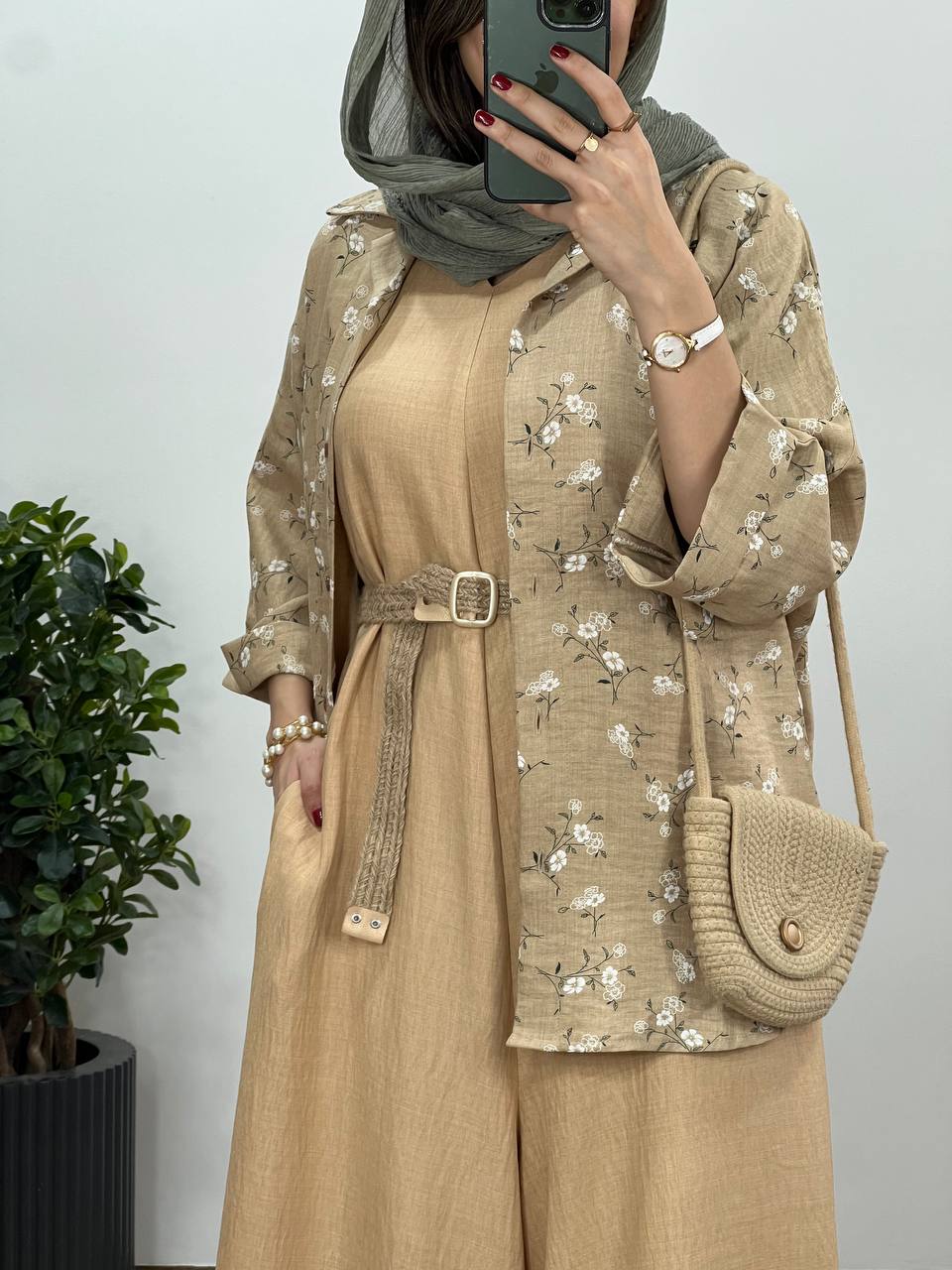 تونیک مانتویی لینن گلسا 2