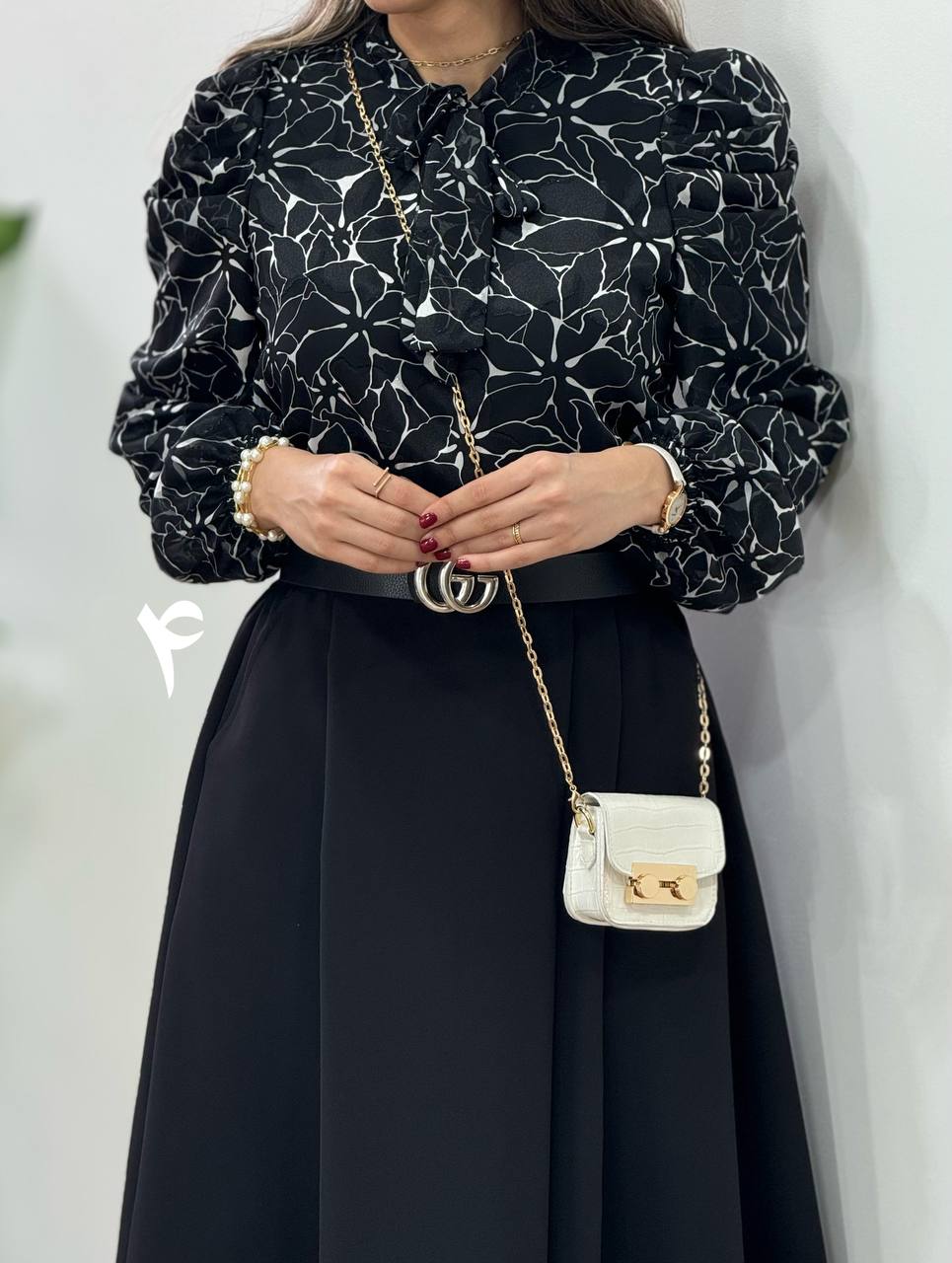 شومیز حریر مجلسی مهلا (کد 2323)