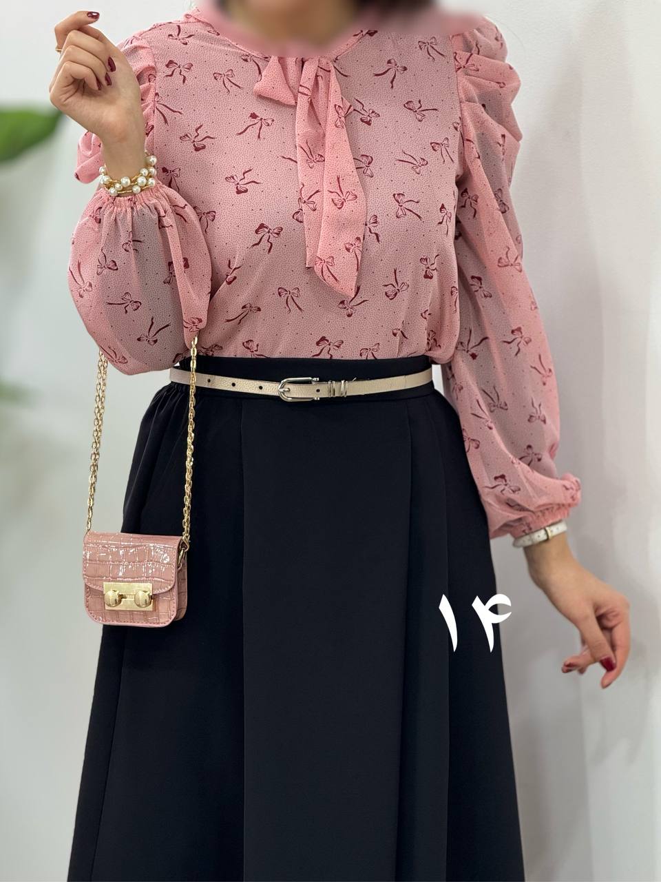 شومیز حریر مجلسی مهلا (کد 2323)