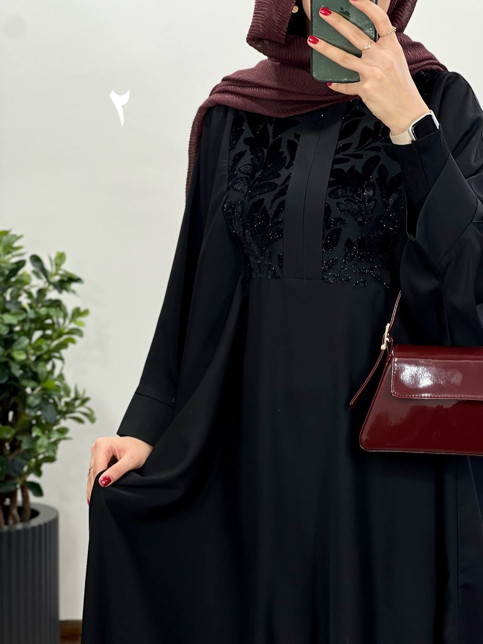 عبای بلند سوزندوزی اسرا 2