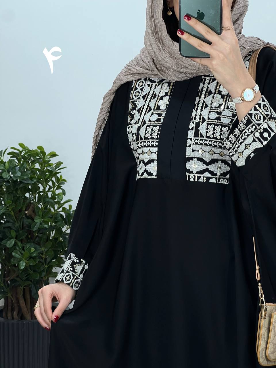 عبای بلند سوزندوزی اسرا 2