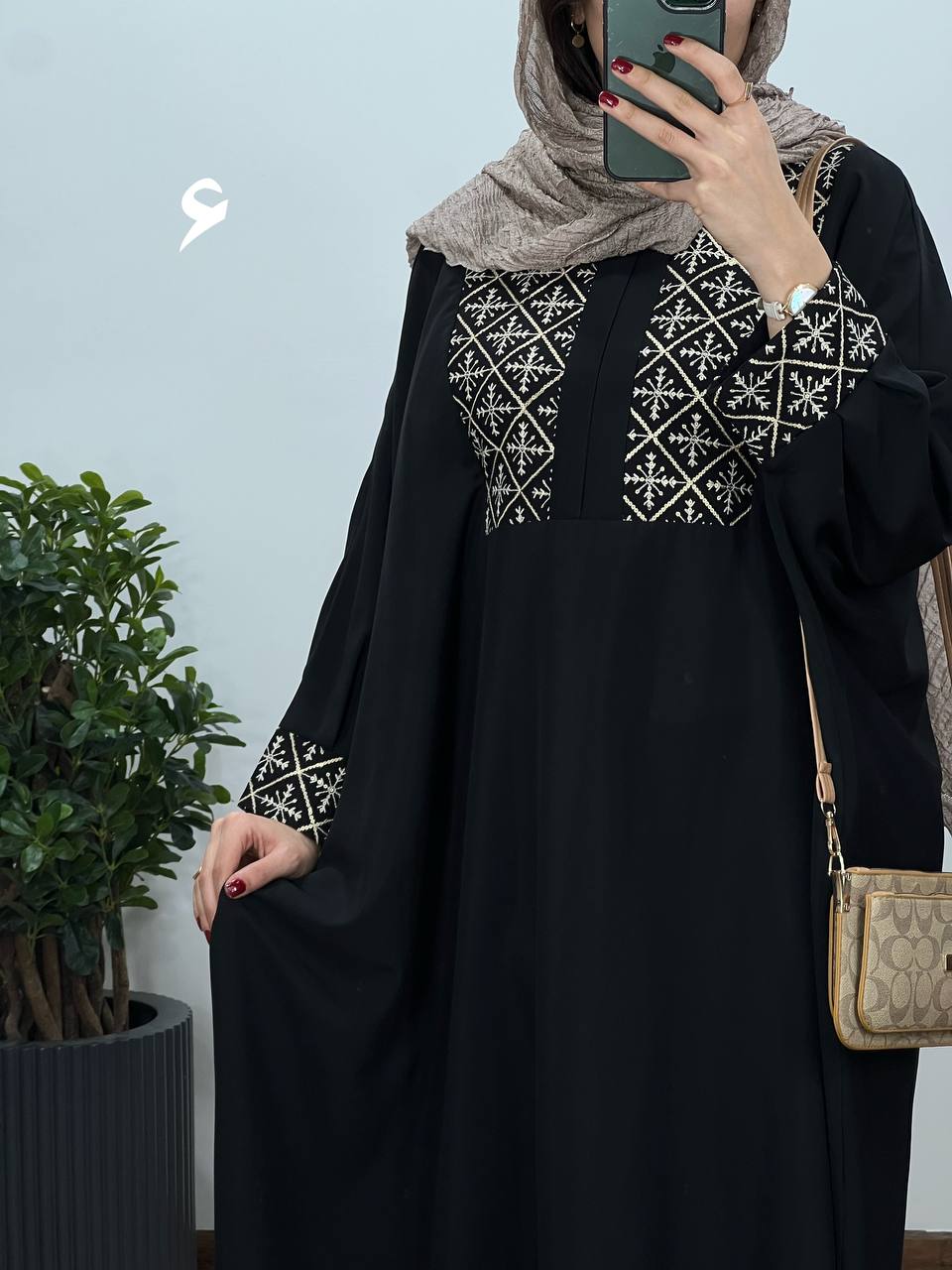 عبای بلند سوزندوزی اسرا 2