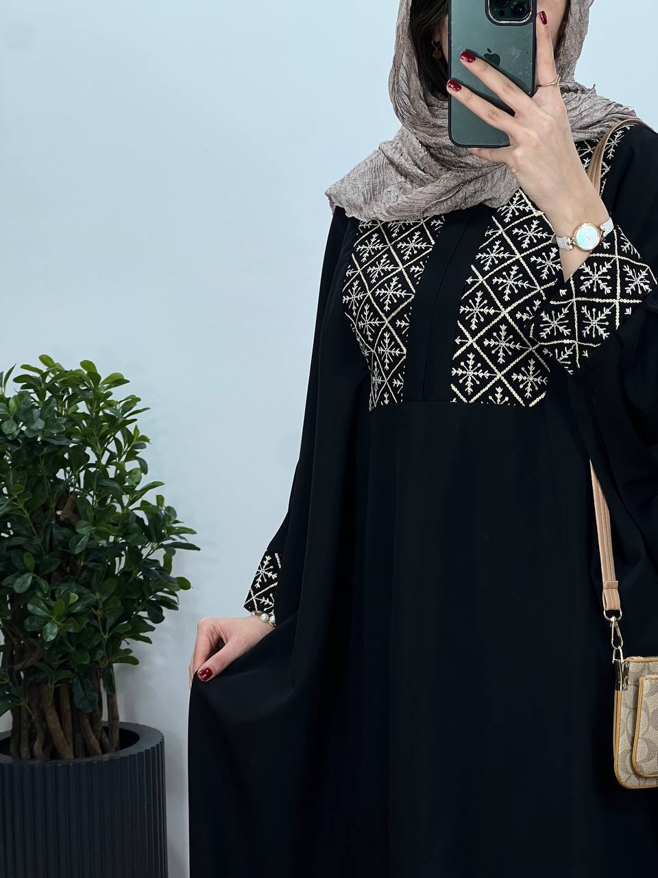 عبای بلند سوزندوزی اسرا 2